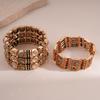 European, American and Ancient Style Diamond-encrusted Multi-layer Elastic Bracelet Light Luxury High-end Bracelet Fashion Personality Exaggerated