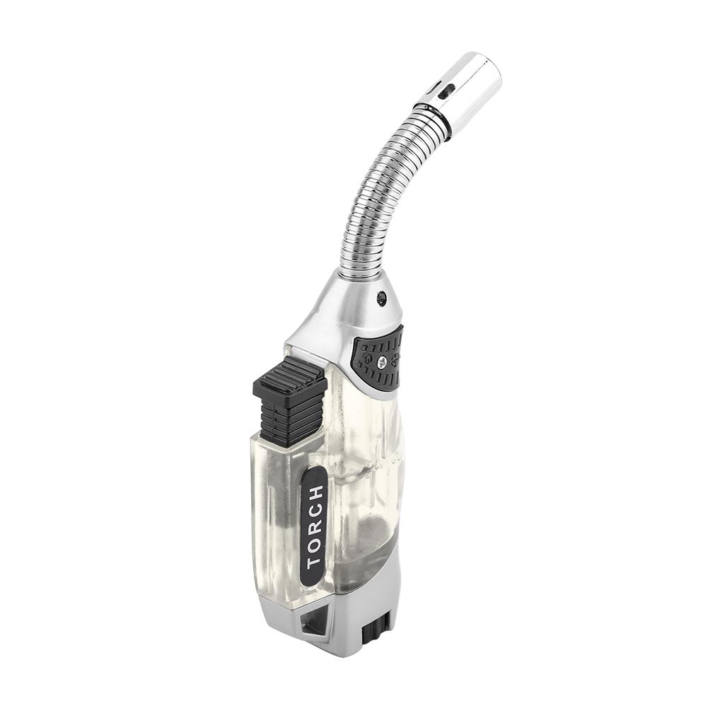 Electric Windproof Gas Lighter BBQ Stove Cooker Igniter (Transparent)