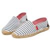 Drilleys Espadrille Slip-Ons Grey Stripe