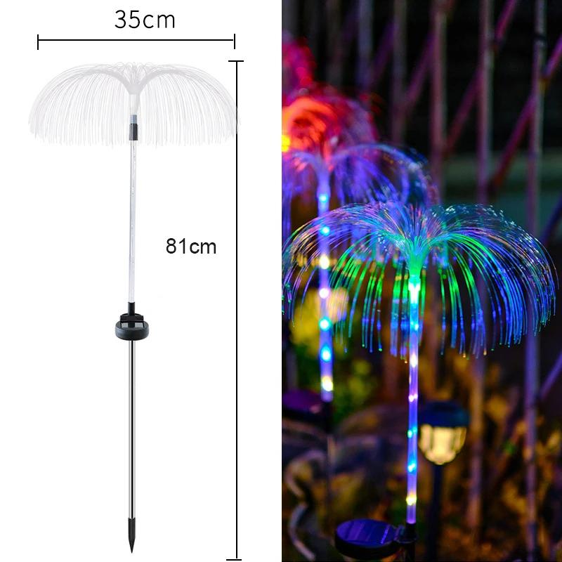 LED Solar Jellyfish Garden Lights Outdoor Waterproof Yard Balcony Pathway Lawn Wedding Party Decoration Solar Power Flowers Lamp