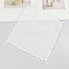 6Pcs Small Size Wedding Handkerchief Pure White Small Square Towel Elegant Lace Handkerchief