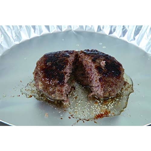 Alphamic Aluminiumbleche für 26 cm Bratpfannen, Silber, ca.. 21,1 cm Bodendurchmesser x 3,7 cm Höhe, Silikonbeschichtet, Antihaftbeschichtet, Hält Gegrillten Fisch C