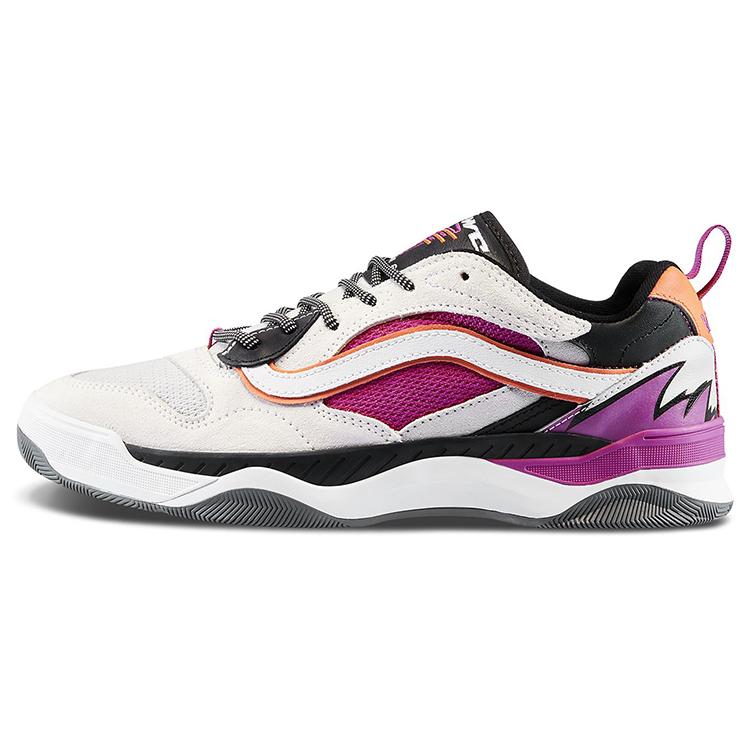 

Vans Brux Wc Wear resistant Non Slip Retro Sports Shoe White Purple VN0A4BH4V8H 35