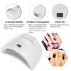 48W LED UV Cordless Nail Lamp Rechargble Nail Gel Dryer NaMachine LED Nail Lamp Fingernails Toenails Curing Equipment Nail Art Tool