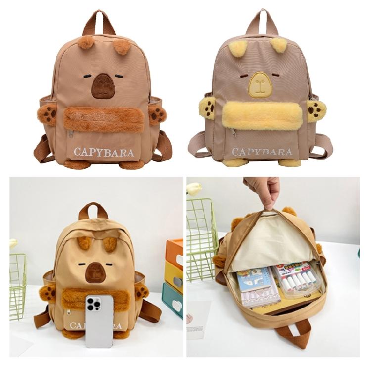 Sweet Cartoon Backpack for Girl Plush Backpack Large Capacity Backpack Book Bag Lovely Dolls Bag Student School Bag