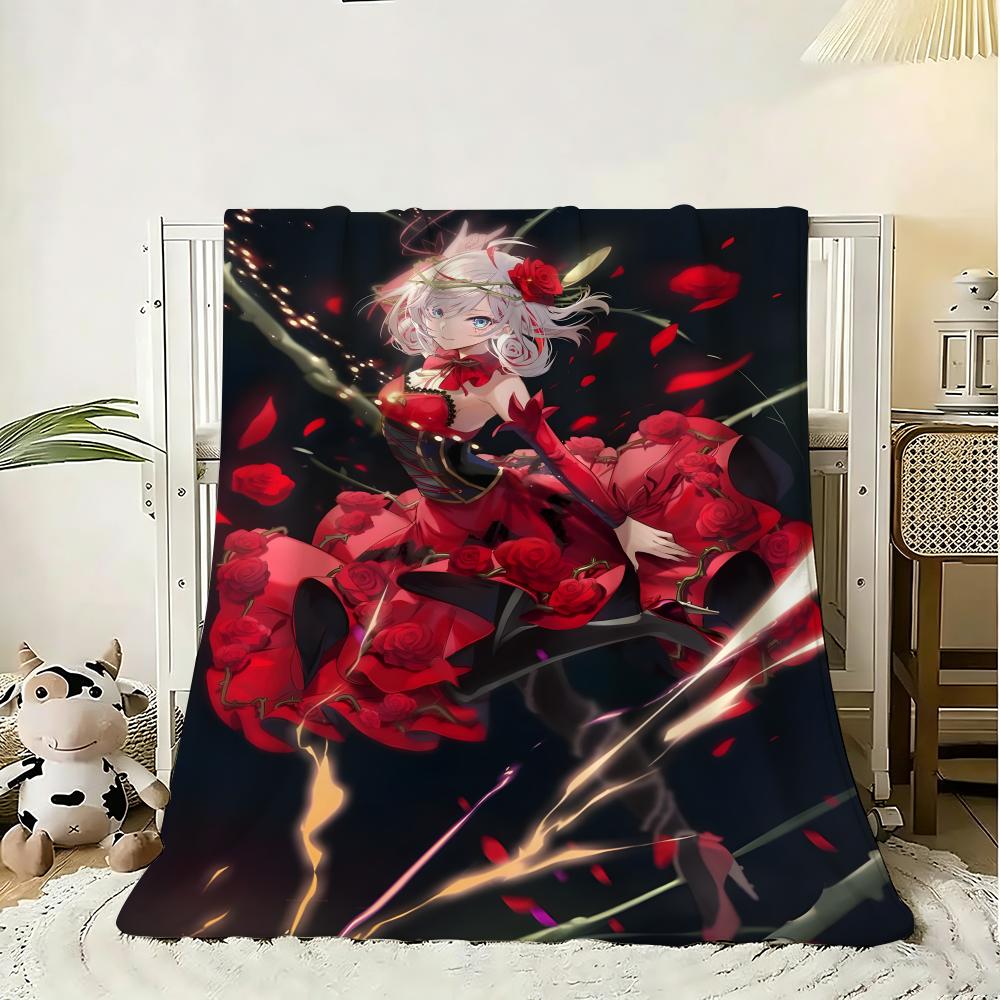 Takt Op. Destiny Throw Lightweight 240g Flannel Blanket Soft Skin-friendly for Summer Cooling 75X95CM