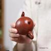 Chinese Tradition Yixing Purple Clay Teapot Handmade Dragon Egg Tea Pot Raw Ore Zhu Mud Kettle Household Zisha Tea Set 90ml