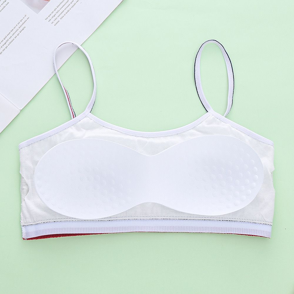 Girls Solid Training Bra Kids Underwear Bra Vest Children Underclothes Sport Bra 8-16years