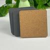 Round Square Cork Felt Non-slip Heat-resistant Coasters for Office and Home