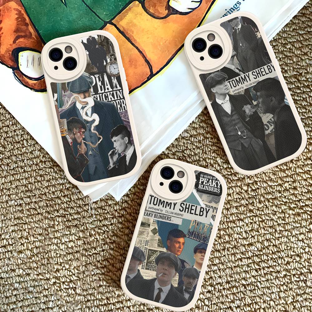 Movie P-Peaky B-Blinders TV Phone Case For IPhone 16 15 14 13 12 11 Pro Max Plus Soft Leather Cover