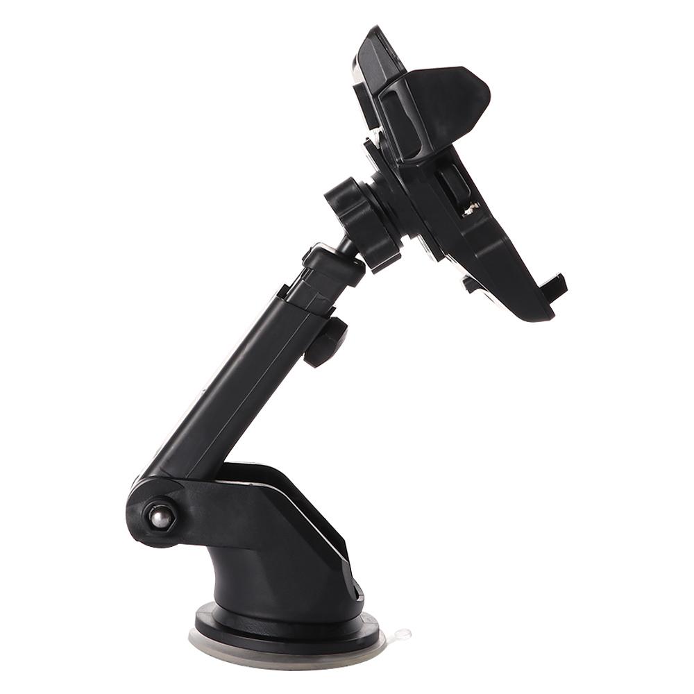 

Plastic Long Neck Car Dashboard Stand Adjustable Windshield Mobile Mount Car Phone Holder 360 Rotate Silicon Sucker чорний