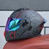 103-ORZ-Motorcycle Helmet, Men's and Women's Open Face Helmet, Dual Mirror, Summer Full Face Helmet, Four Seasons