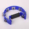 Professional Handheld Jingle Bells Bright Sound Orff Tambourine Handheld Percussion Instrument  KTV