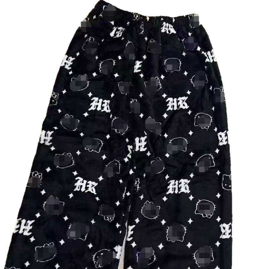 Velvet Flannel Christmas Pajama Pants for Inside and Outside Wear