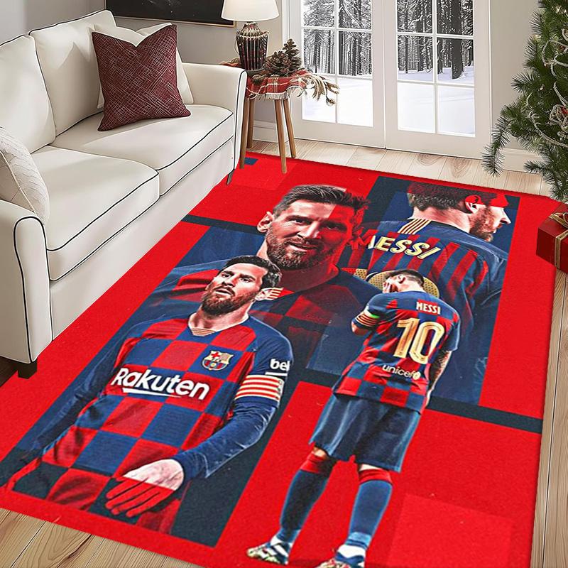 Ziel Messi: Triumph Rosa Teppich Fußmatte Druck Schutzpolster Kunst Badezimmerteppich
