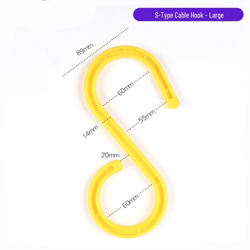 WEZHO Heavy-Duty S-Bend Cable Support Hooks