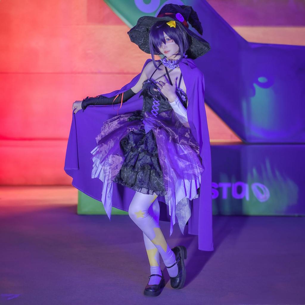 Milky Time Chunibyo Rikka Takanashi Cosplay Witch Purple Halloween Anime Costume Complete Set