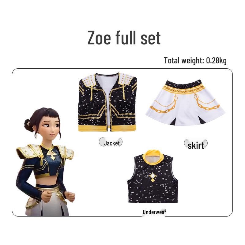 

Demon Hunter Team K-Pop Korean Wave Black Gold Cosplay Costume for Stage Performance Children 130