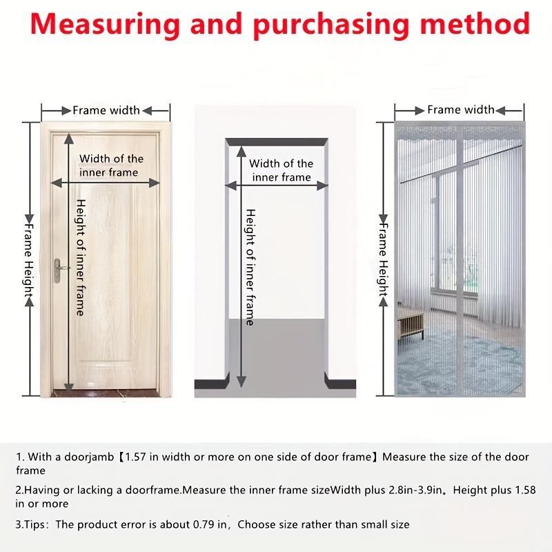 Houd insecten buiten en geniet van frisse lucht met dit magnetische horrengordijn - Eenvoudige installatie, geen accessoires nodig!