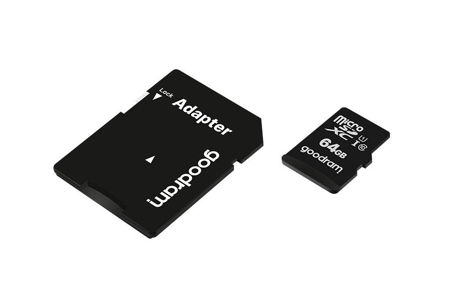 Goodram microSD Memory Card 64 GB Class 10 UHS-I SD Adapter