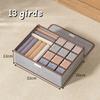 1pc Multifunctional Household Large-capacity Grid Storage Box with Lid, Three-in-one Drawer Underwear and Underwear Storage Box