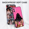 Black Tpu Case For OPPO Reno 6 5 3 4 4Z 4F SE 5F 5Z PRO PLUS Lite 6 6z  4G 5G Cardi-B