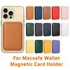 Starker magnetischer Leder-Kartenhalter Leder-Geldbörse Geeignet für IPhone 17 16 15 14 13 12 Pro Max, Samsung S26 S25 Ultra S24 Plus