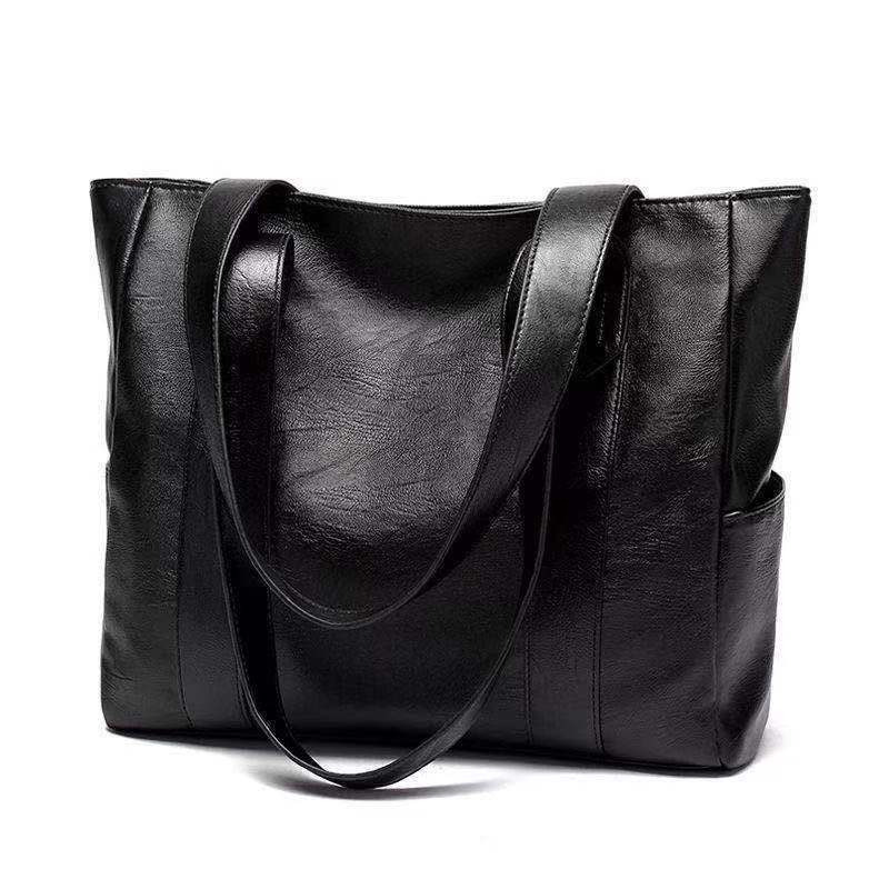 Vintage Large Capacity Tote Bag, Retro Vegan Shoulder Bag Women's Casual Handbag For Commute crossbody bags for women sac a main