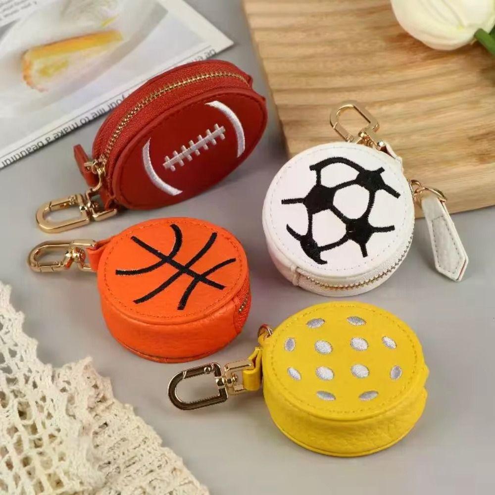 Creative Mini Coin Bag PU Leather Earphone Storage Bag Keychain Coin Purse  Backpack Decoration