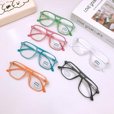 Children'S Minimalist Highly Finished Glasses Men'S And Women'S Frame Half Frame Light Student Spare Glasses