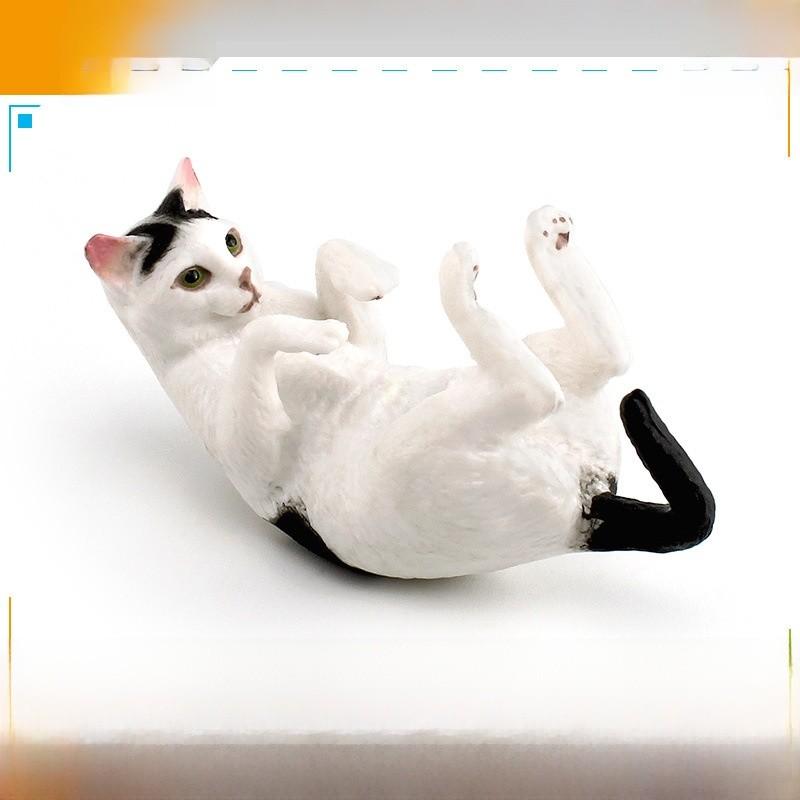American Shorthair Pvc Cat Model Animal Toy Educational Display For Children