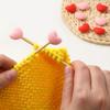 6Pcs Knitting Needle Point Protectors Point Needle Stoppers Heart Shaped Stitches Stoppers Needle Caps Knitting Accessories