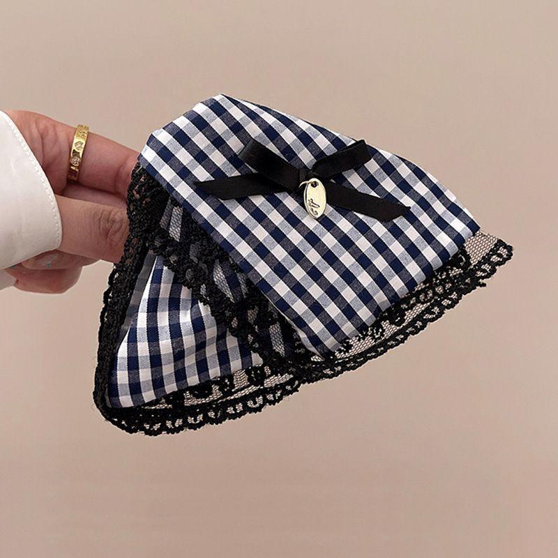 1pc British Style Bow Clip for Women's New High-end Hair Clip, Shark Clip Headband At the Back of the Head