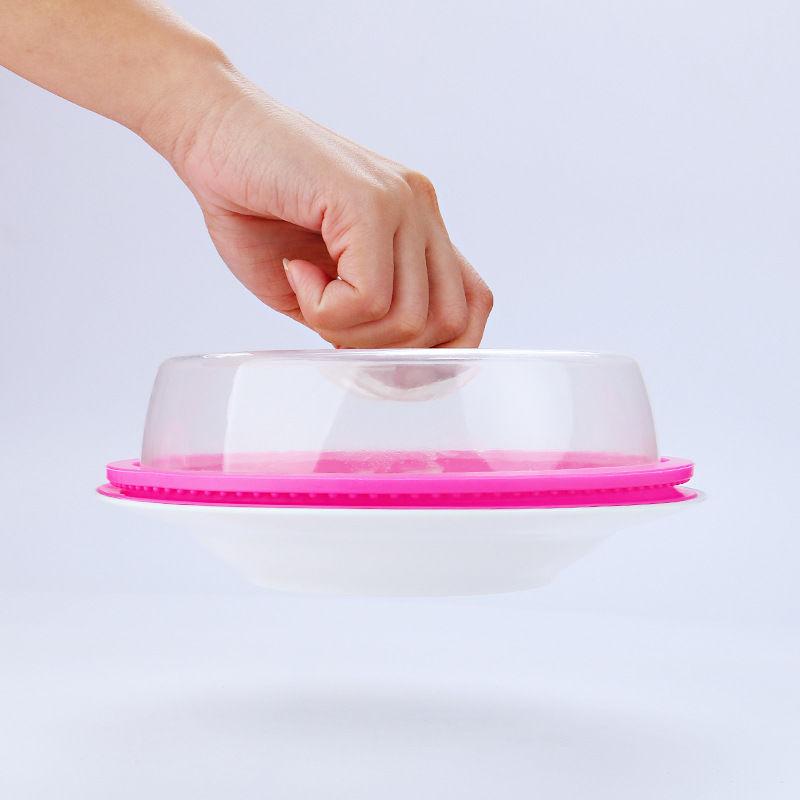 Oven Food Cover Plastic Microwave Bowl Splatter Lid Heat-resistant Heating Protector