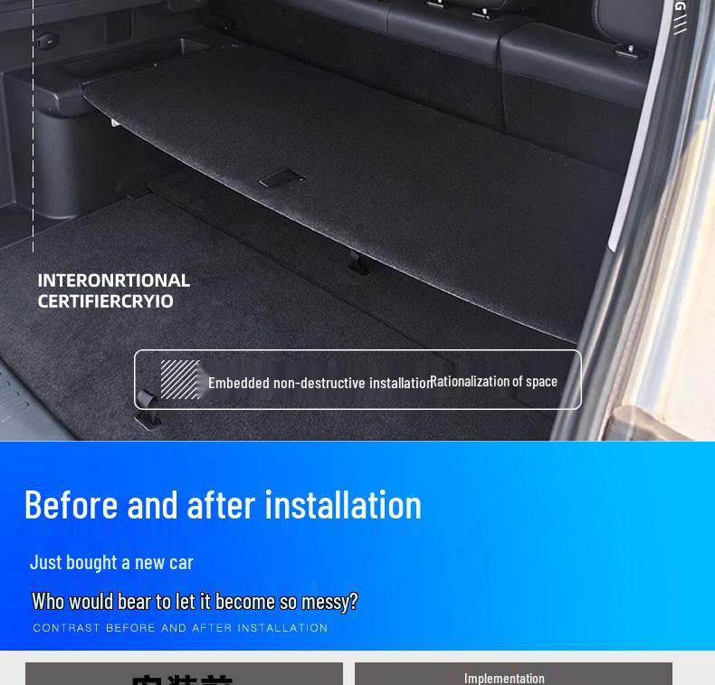 Chery Explore 06 Ladeboden und Stauraumregal für den Kofferraum des Fengyun T6