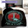 Custom Name Charlton Athletic Pattern Bedding Quilt Set  Home Decoration  Gift (1 * duvet cover + 2 * pillowcase  without core)