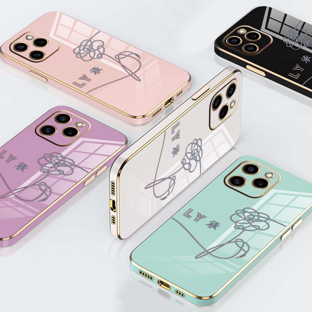 

N15 прекрасный дизайн, мягкий чехол из ТПУ с позолоченным краем для телефона Samsung S23 A14 A34 A54 Huawei Honor 90, противоударная задняя крышка