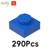 WANGE 1*1 Building Blocks 290Pcs No.3024 Small Compatible Bricks 1-Hole Low Elements Accessories MOC DIY Bulk Kids Toy
