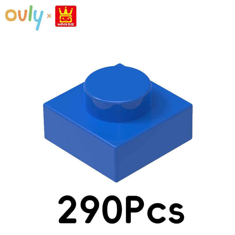 WANGE 1*1 Строительные блоки 290 шт. №3024 Маленькие совместимые кирпичики 1-отверстие Низкие элементы Аксессуары MOC DIY Насыпью Детская игрушка