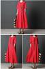 Summer Cotton Linen Short Loose Long Maxi Round 3 Sizes Slimming Solid Color [JINJUDUO] Women's Dress, Sleeve, A-Line Dress, Length, Neck, Casual,
