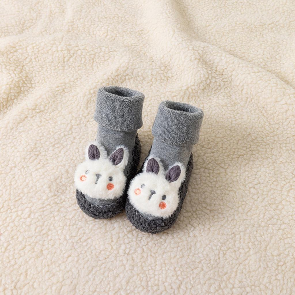 Thickened, Baby, Floor Socks, Looped, Midsole, Children's, Walking Shoes and Socks, Cartoon, Non Slip Socks