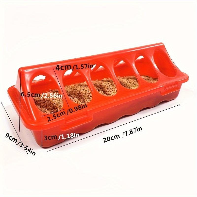 

Feeding Equipment for Pet Birds Including A Waterer and Trough for Pigeons, Parrots, Chickens, Chicks, and Ducks, Sold As A Single Piece 20cm/7.87in