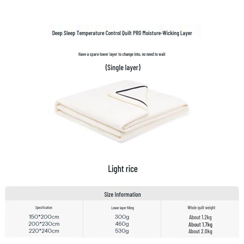 

Atour Planet PRO Deep Sleep Moisture-Wicking All-Season Quilt Layer