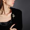 Bo Xin Yun Freshwater Pearl Gardenia Brooch - Elegant Women's Fashion Pin