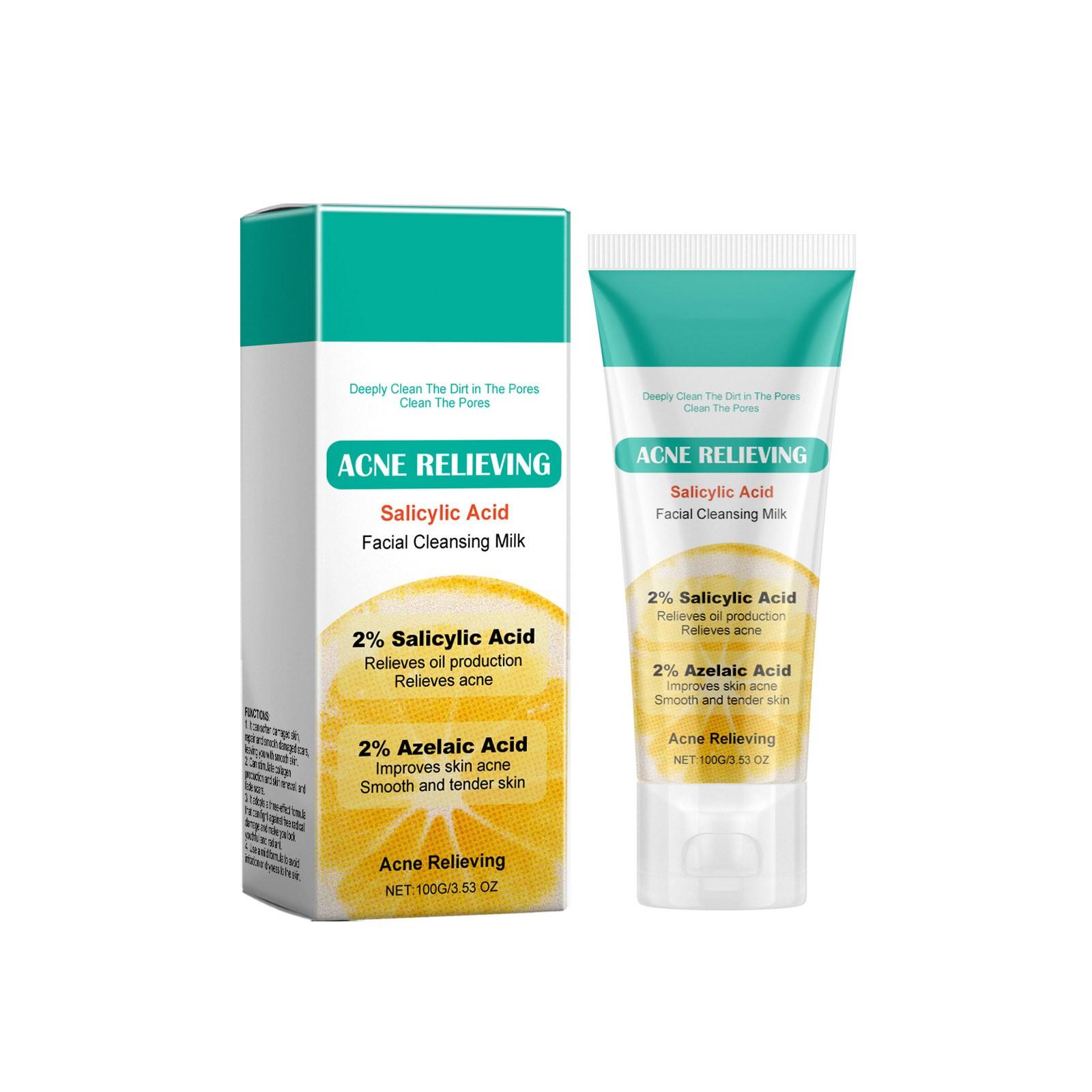 

Салициловое очищающее средство против угревой сыпи, увлажняющее, контролирующее жирность, очищающее, успокаивающее, не стягивающее кожу средство для умывания лица One Size