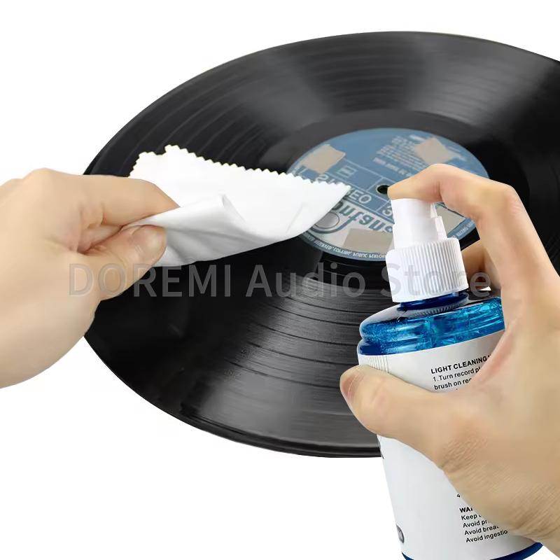 Liquido Spray Detergente per Dischi in Vinile Antipolvere Antistatico Soluzione Pulizia Dischi per Giradischi LP/CD Lettore Dischi