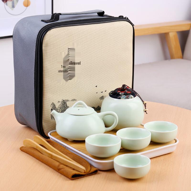 Dehua Portable Ceramic Tea Set