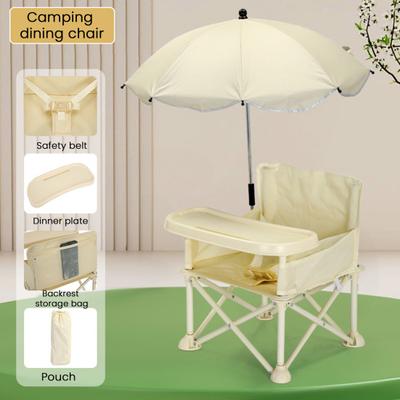 Tragbarer 3-in-1 Baby-Booster-Sitz Gemütlicher Bodensitz mit Futtertisch Faltbar