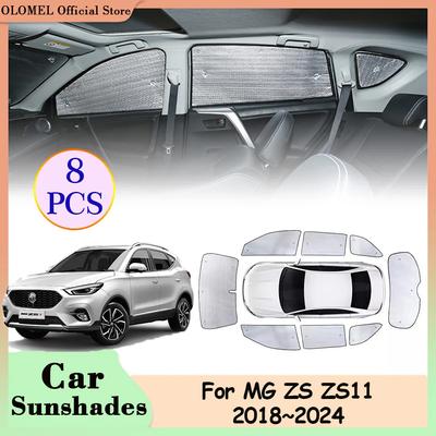 Full Coverage Sunshades for MG ZS ZS11 ZX EZS ZST 2018~2024 Car Rear Side Window Windshield Sunvisor Curtain Anti-UV Accessories