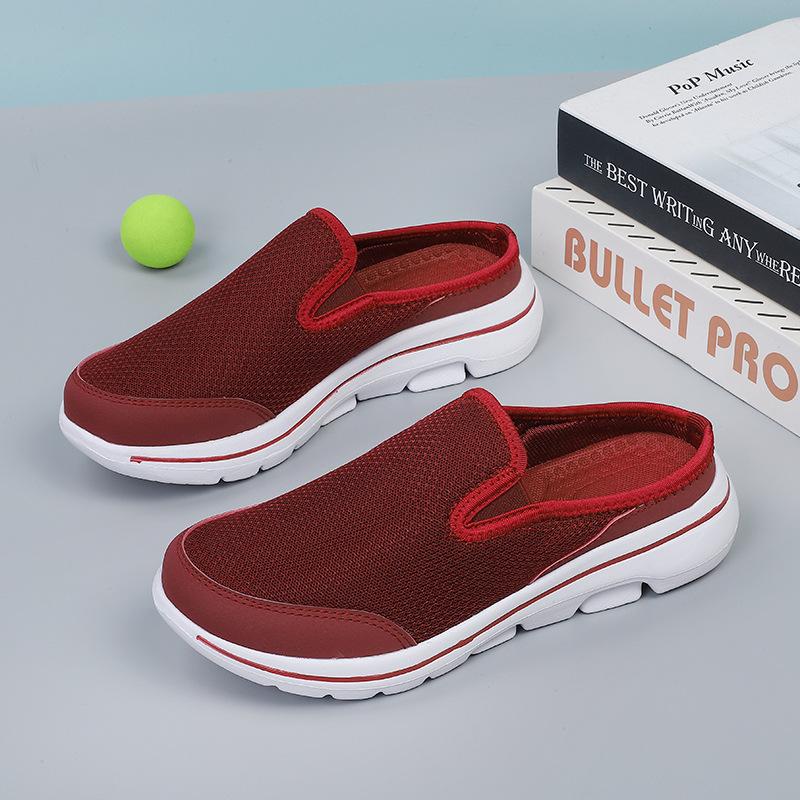 

Сетчатая обувь для пар, дышащая, прохладная, сетчатая обувь, мягкая подошва, дышащая сетчатая обувь, ленивая сетчатая обувь на одной педали 35